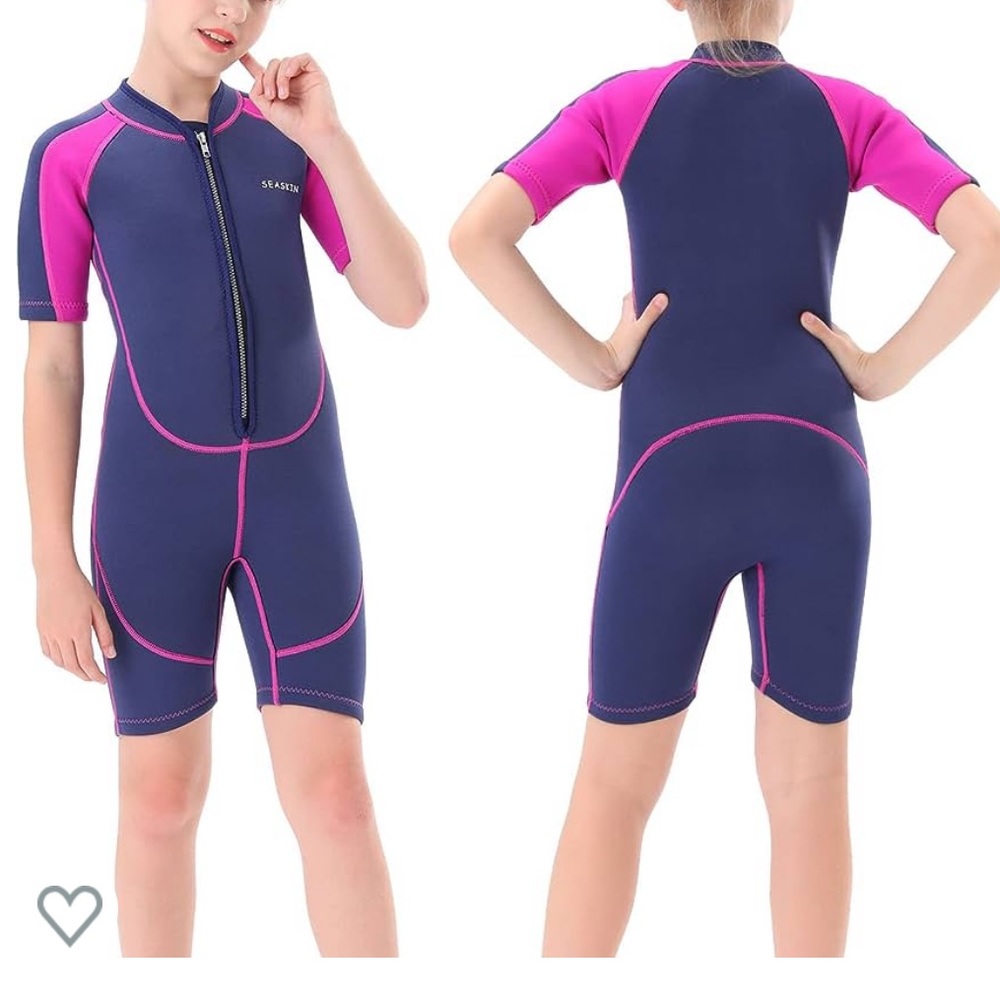 Seaskin Kids Wetsuit Neoprene Thermal Swimsuit for Diving Surfing Swim Lessons